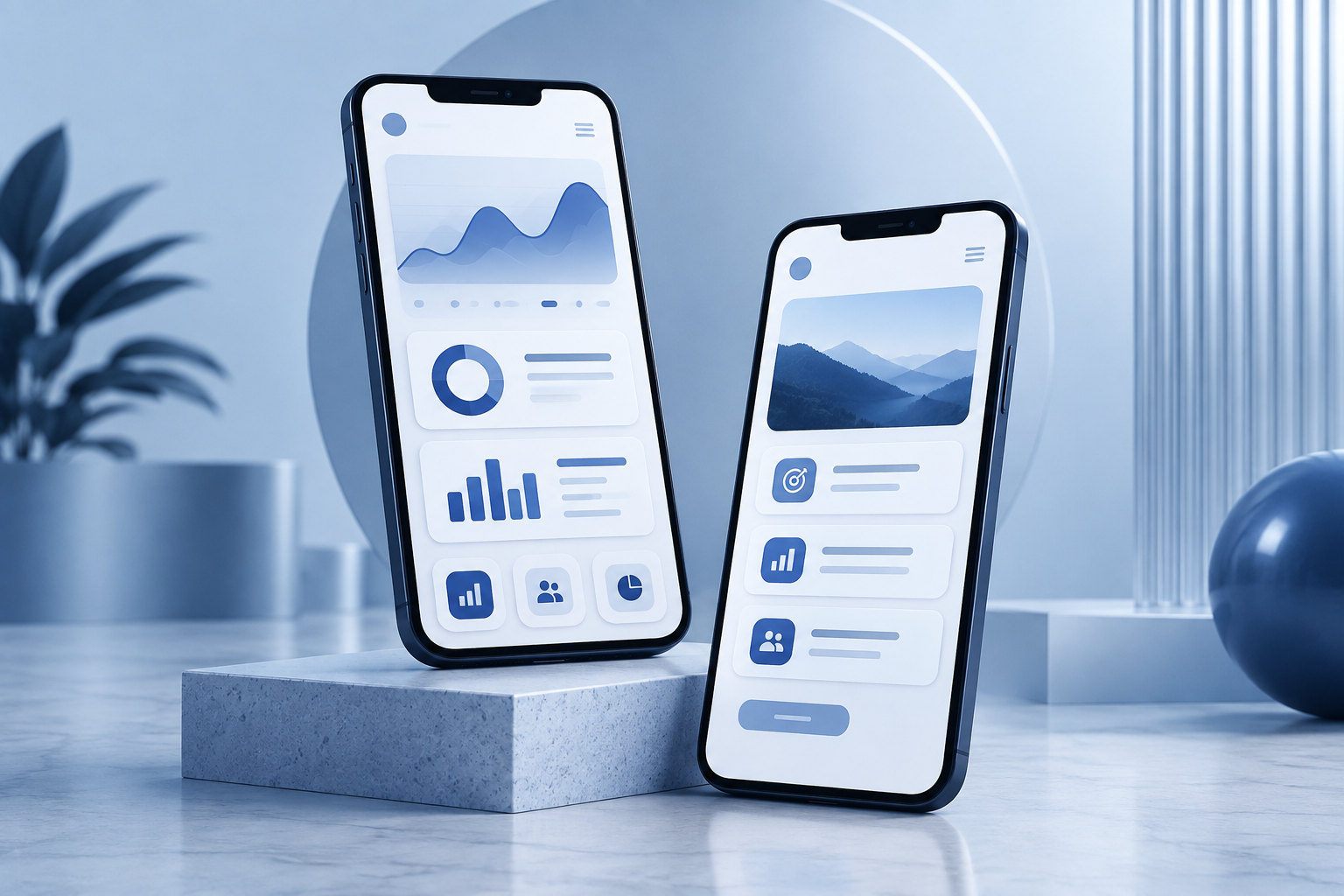 Mobile app interface design