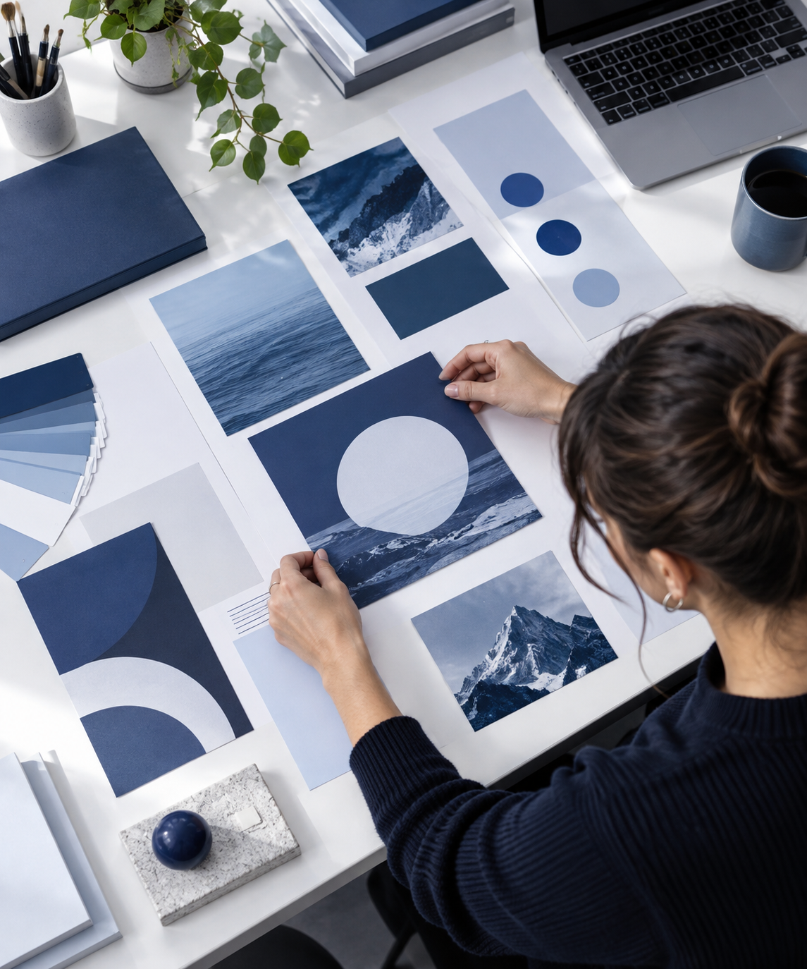 Graphic design layouts and brand creatives